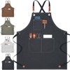 MODY RODY Durable Chef Apron with Pockets for Cooking in