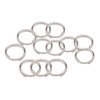 Split Ring, Wisdompro 12 Pack Small Titanium Alloy Split Rings