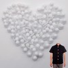 Hayaww Pack of 100 Knobs Chef's Jacket, Chef's Jacket Knobs,