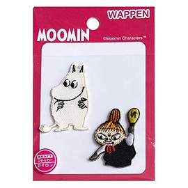 Small Planet Moomin 2P Patch Moomin & Little My Akari MMAP3988 White