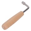 Piano Tuning Key, L Shape Stainless Steel Solid Wood Handle