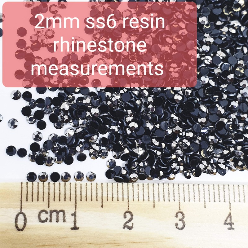 MajorCrafts 4000pcs 2mm ss6 Jelly AB Flat Back Round 14