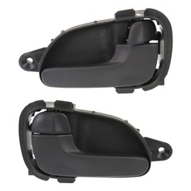 For Nissan Quest 1999 2000 2001 2002 Interior Door Handle Driver and Passenger Side | Pair | Front | All Gray | Plastic | Replacement For XF5Z1222601AAB, XF5Z1222600AAB
