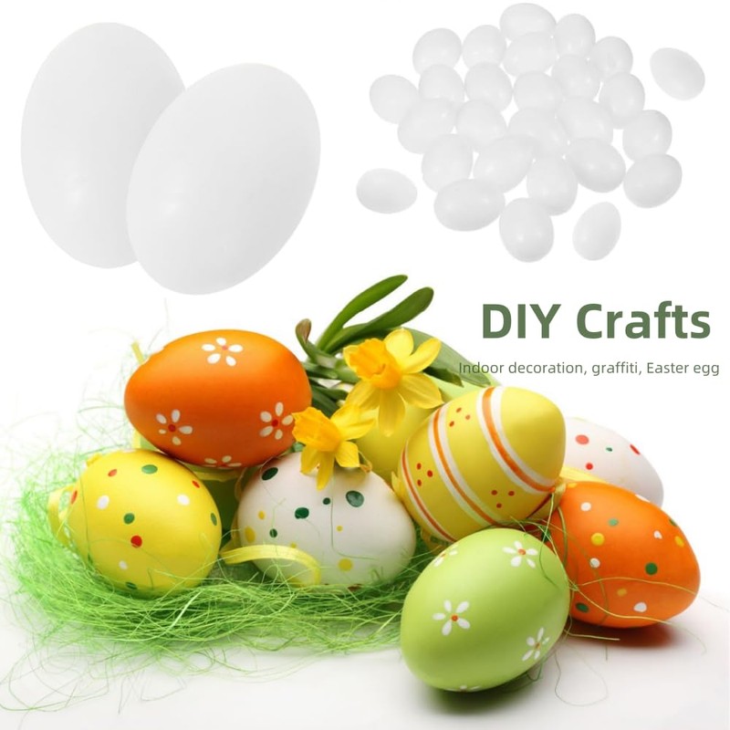 White Fake Eggs Solid Plastic Dummy Pigeon Eggs for Pigeons