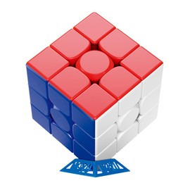 Oostifun MoYu MoFang JiaoShi Big Size 9CM 3x3x3 Plus Big Cube Puzzle Stickerless Smooth Puzzle with Cube Stand (Multi Color)