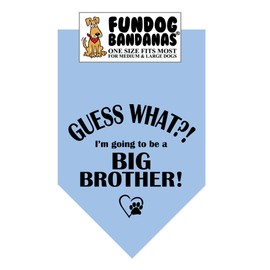 Guess What?! I'm Going to Be a Big Brother! Dog Bandana