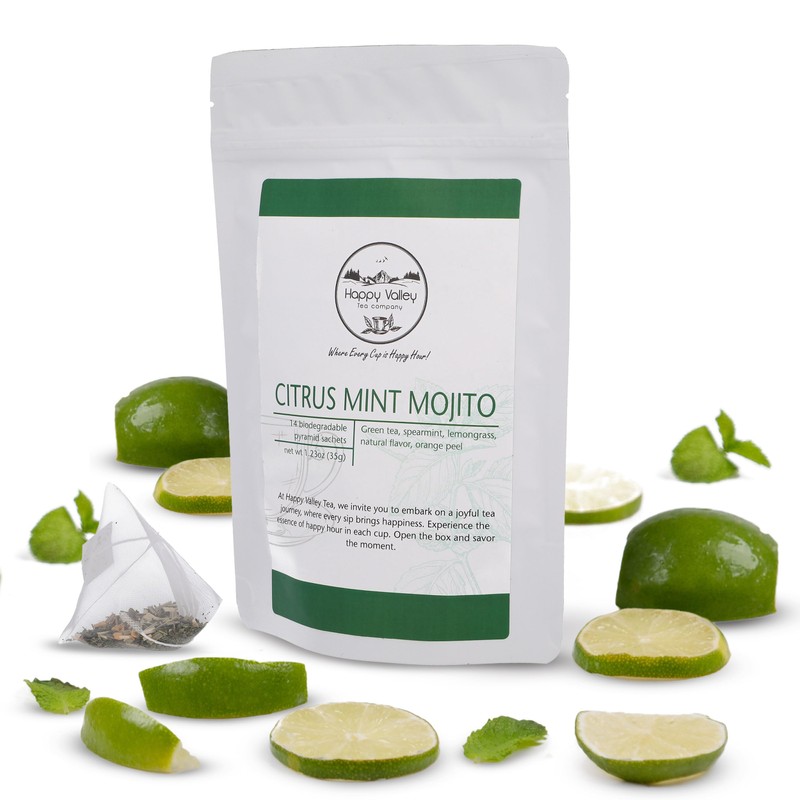 Citrus Mint Mojito Green Tea: a Craft Mocktail Tea by