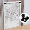 50pcs Push Pin Magnets, Black Map Pushpin Magnets Packed in