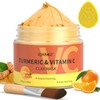 Turmeric Vitamin C Clay Mask -Turmeric Facial Mask for Dark