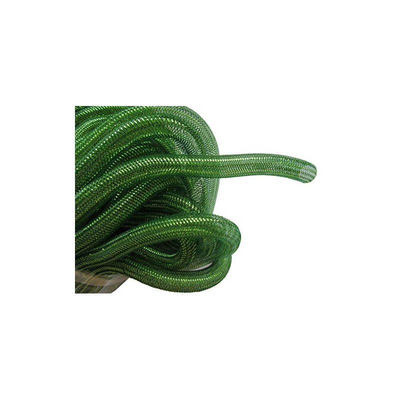 YYCRAF 10 Yards Solid Mesh Tube Deco Flex for Wreaths