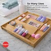 Copco 4 Tier Expandable Bamboo Spice Organizer for Drawers, Adjustable