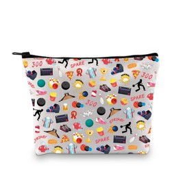 Zuo Bao Bowling Time Cosmetic Bag Bowler Gift Bowling Party Gift Bowling Game Gift Bowling Lover Gift Bowling Team Gift (SPARE STRIKE)