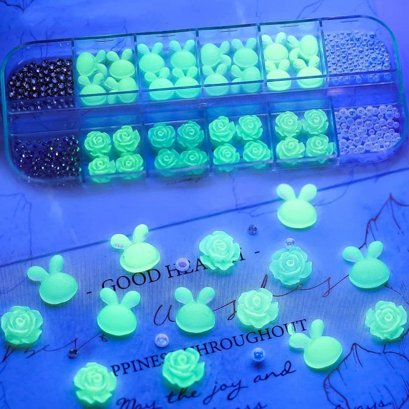 Kistreao 300 Unidades De Abalorios De Uñas De Pascua Con