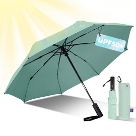 LILAC UV Sun Umbrella for Sun Protection & Rain, Compact Travel Windproof Folding, Refined craftsmanship, Auto Open/Close, 42" Canopy with color coating, UPF 50+ UV Blocking, TSA Approved