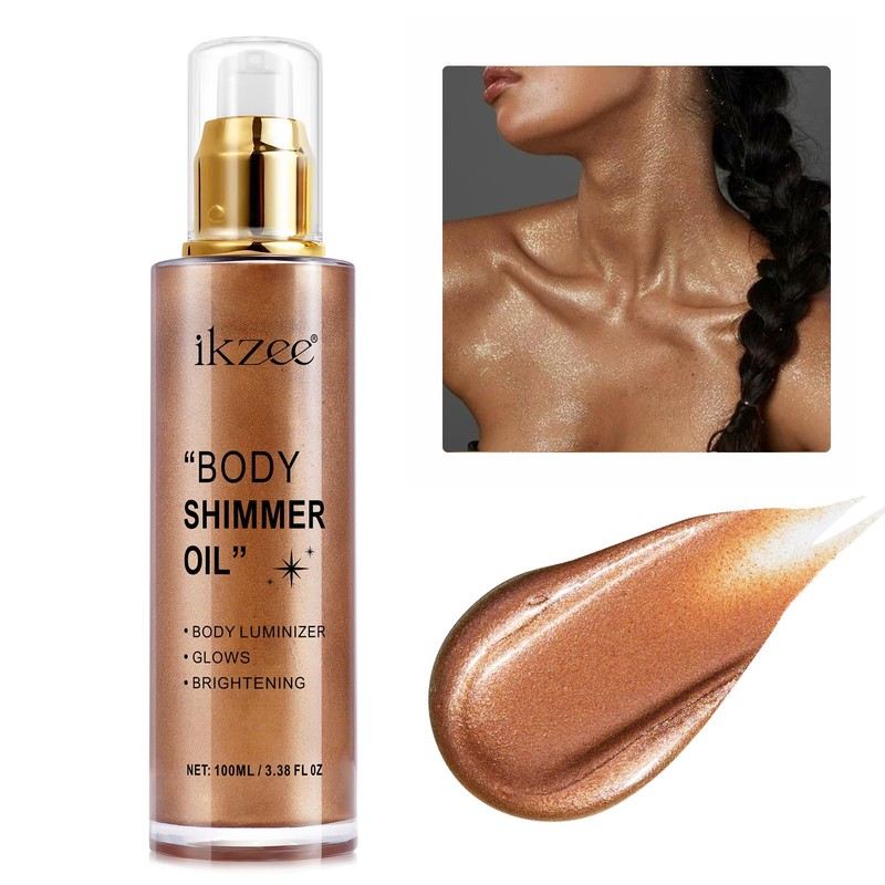 UCANBEMAKEUP - Aceite corporal iluminador 100 ml, hidratante de larga
