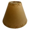 Rustic Oiled Kraft Laced Lamp Shade - 12"