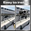 Blulu 2 Pcs Landscape Lighting Gutter Mount Weatherproof Gutter Mount