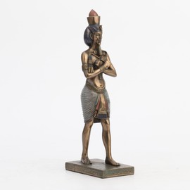 Veronese Design 9 1/4 Egyptian Pharaoh Amenhotep Cold Cast Bronze Resin Sculpture
