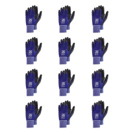 RS STROMER ESD/Assembly Gloves, Surge Protection, Electrostatic, Size 11, 12 Pairs, Blue, Black/Electrostatic Gloves, Work Gloves, Equipped with Carbon Fibre