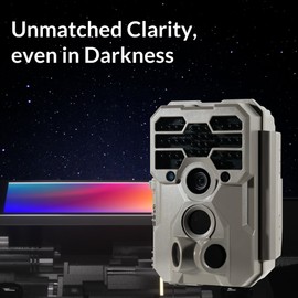 GardePro A60 Trail Camera, 4K 64MP, Super Low Light Sensitivity Image Sensor, Night Vision, Game Camera