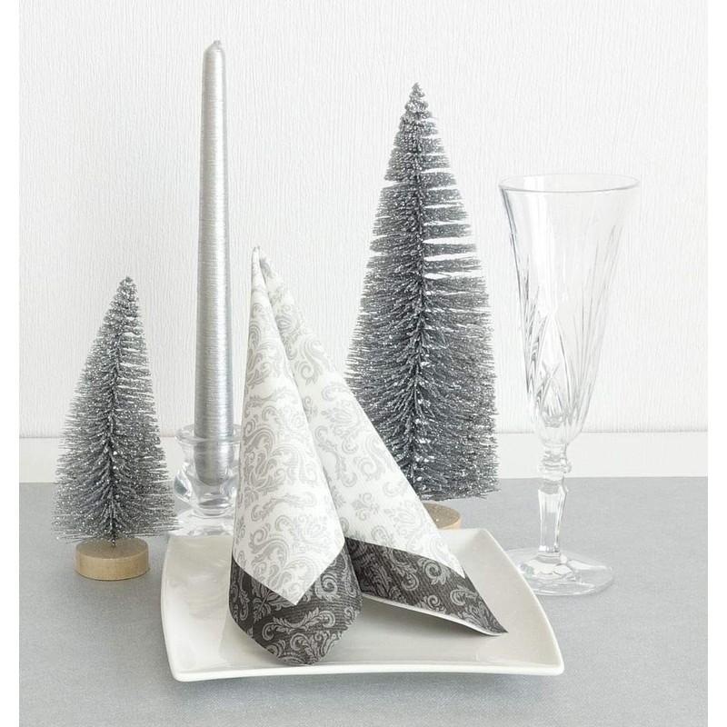 50 APARTina Napkins Ornament 33 x 33 cm Fabric-Like Airlaid