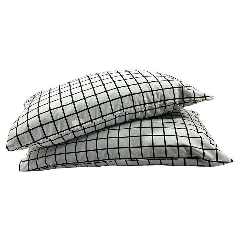 NIYS Luxury Bedding Percale/Poly Cotton Printed pillow cases 2 Pack