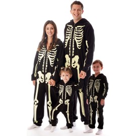 #followme Glow In The Dark Skeleton Boys Jumpsuit 6541-4