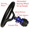 AJP Distributors 345mm 6-Bolt Steering Wheel Hub Adapter Extender Godsnow