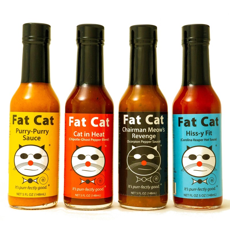 Hot Sauce Variety Pack by Fat Cat Gourmet - 9