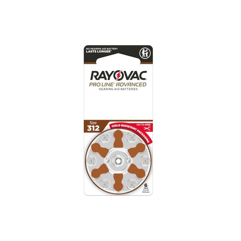 Rayovac Proline Advanced Hearing Aid Batteries | Size 312 |