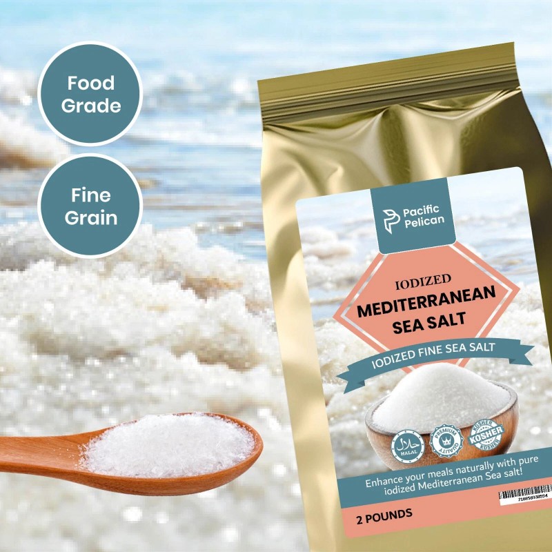 Pacific Pelican Fine Grain Iodized Mediterranean Sea Salt – 2