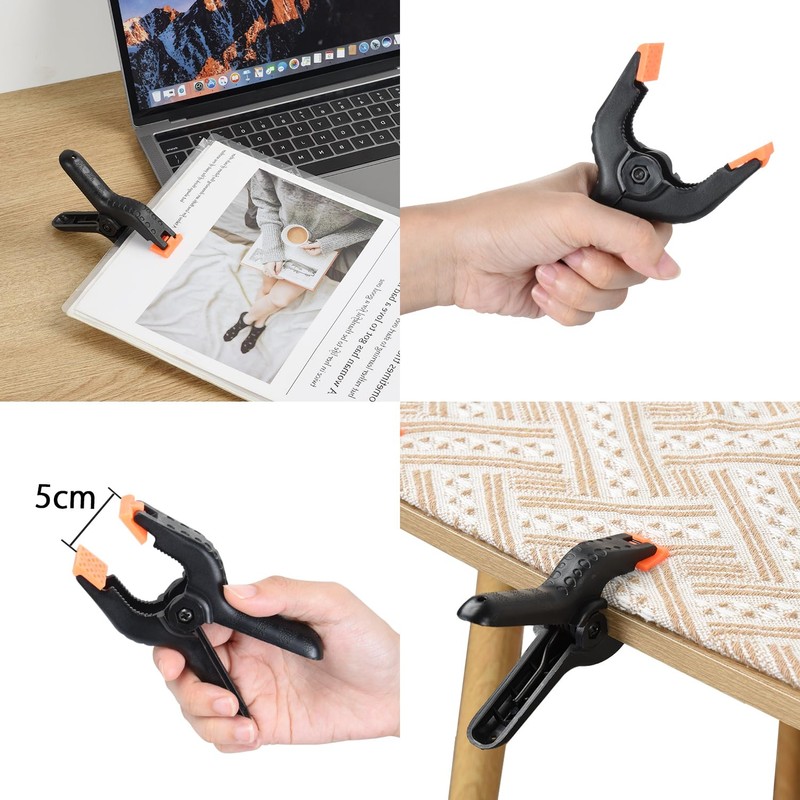 UTEBIT Clips, Strong Versatile Clamps, Set of 4, 4 Inch