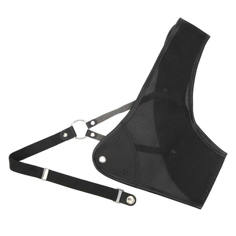 Archery Chest Guard Black PET And Cowhide Hunting Chest Protector