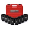 Mayouko 1/2" Drive Spindle Axle Nut Impact Socket Set, CR-MO,