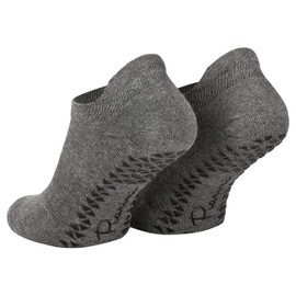 Piarini Pack of 1 Pilates Socks Women's Non-Slip ABS Yoga Socks Breathable Stopper Socks & Non-Slip Socks Women, charcoal