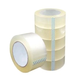 unbraded 6 Rolls Shipping Packaging Box Packing Sealing Tape 2 mil 2" x 110 Yard 330FT