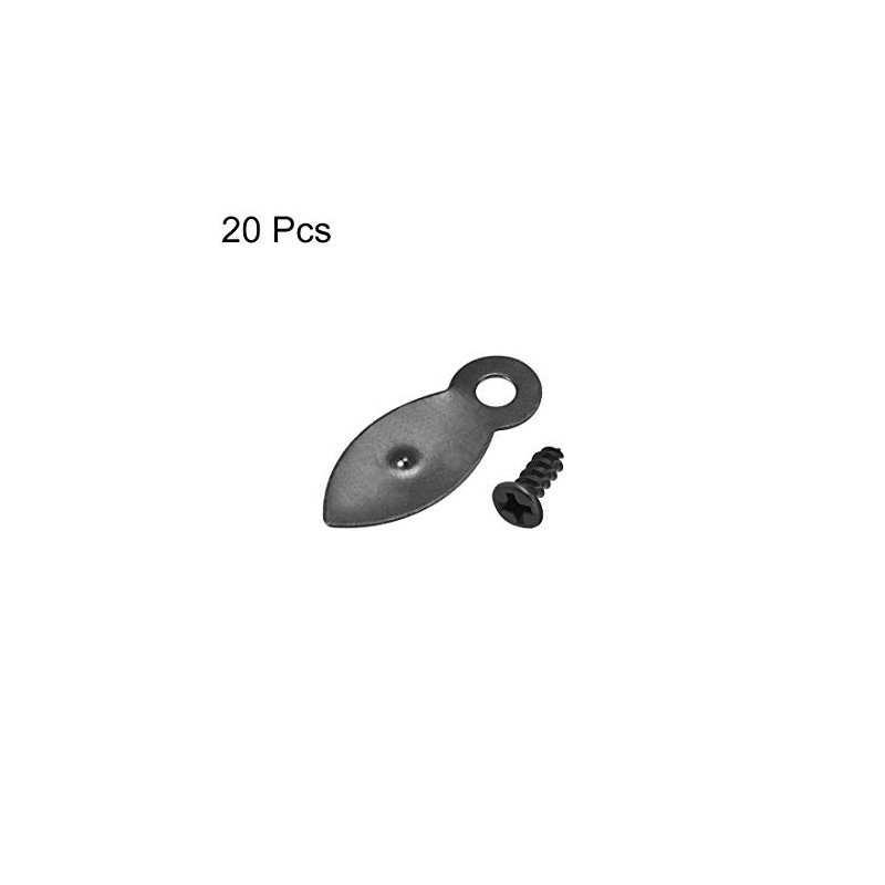 uxcell Frame Turn Button, 7/8" Metal Flat with Screws for