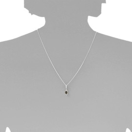 Ostsee-Schmuck Telia Necklace with Pendant 925/000 Silver Amber, Sterling Silver, Amber