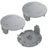 3PACK Replacement Cap Trimmer Spools Cap Covers Compatible with Bosch