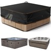 GARPROVM Outdoor Hot Tub Cover Waterproof, Square SPA Cover for
