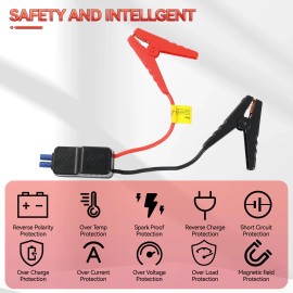 Car Jump Starter Smart Jumper Cable Connector Alligator Clamp Booster Clips  12V
