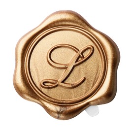 Yoption - Etiquetas adhesivas con sello de cera del alfabeto L, paquete de 50 calcomanías de sello de cera con letras, sellos de sobre, adhesivos autoadhesivos dorados para bodas, fiestas, cumpleaños, Navidad (L)