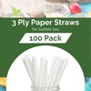 QNP Supplies 100 Count Individually Wrapped Bubble Tea Straws -