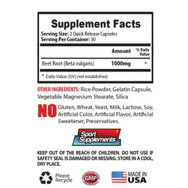 Capsule, Tablet cardio supplement - BEETROOT PILLS - blood pressure fitness 2 BOTTLE