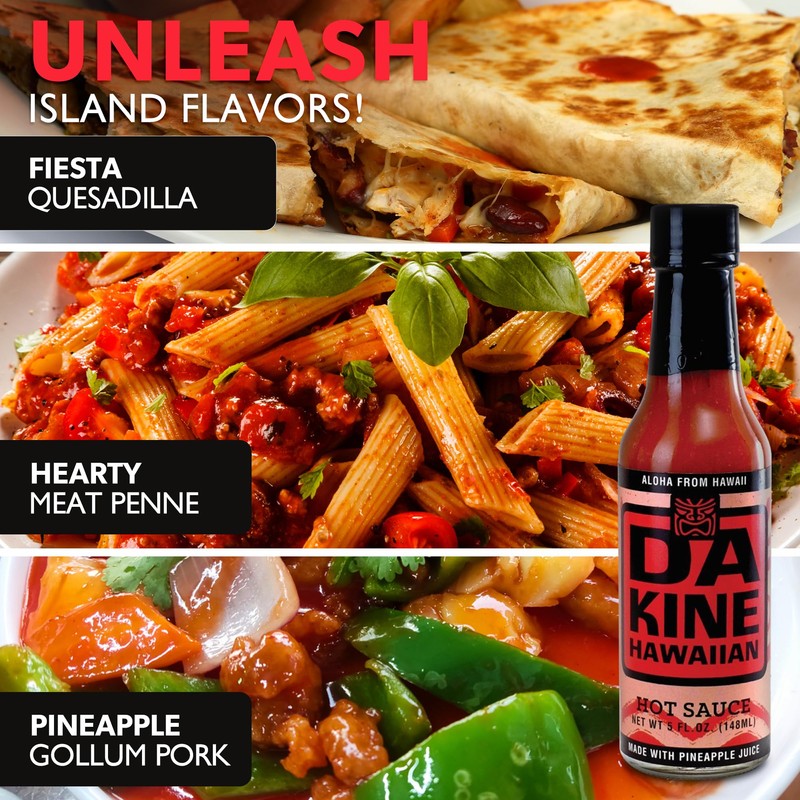 Da Kine Hawaiian Gourmet Pineapple Hot Sauce - Vegan &
