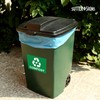 Compost Stickers, Self Adhesive Weatherproof Vinyl Stickers, Green, 7" x