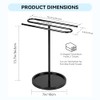Upgraded S-Shape Hand Towel Stand for Bathroom - 14" Lightweight