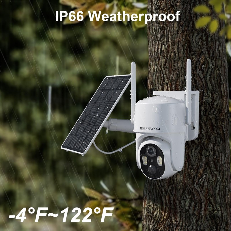4G LTE Cellular Security Camera No Internet Needed, Solar No