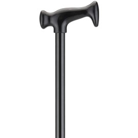 NOVA Designer Walking Cane with T-Grip Molded Handle, Lightweight and Adjustable Walking Stick, Black