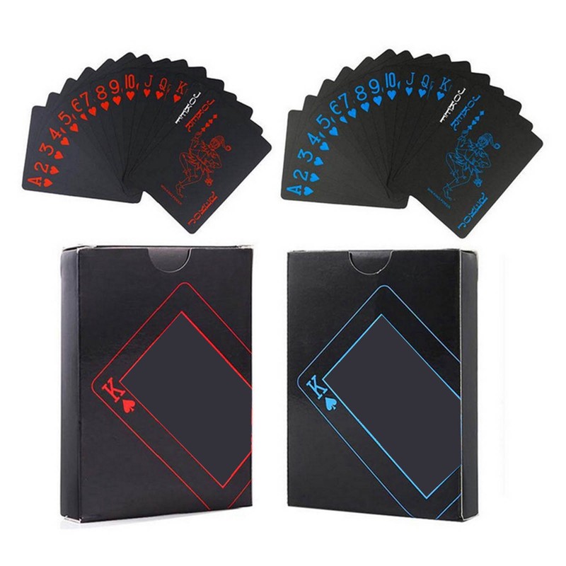 4 Decks Poker Cards Waterproof Soft Flexible Plastic Party Poker